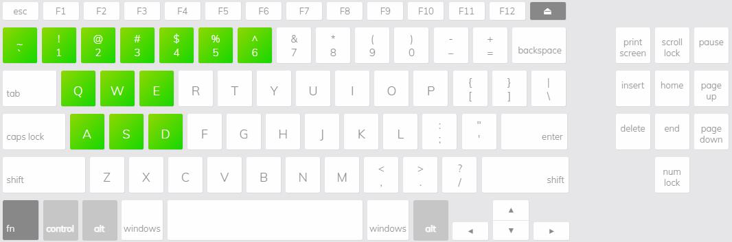 Truy cập vào keyboardchecker để test bàn phím