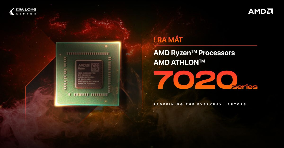 AMD ra mắt bộ vi xử lý Ryzen 7020 Series trên laptop