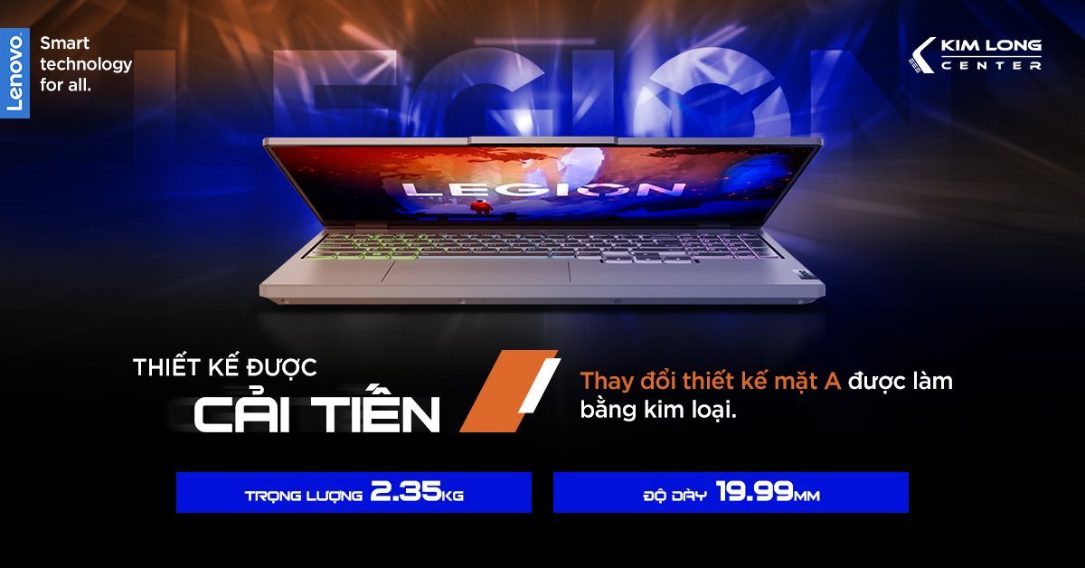 Đánh giá laptop Lenovo Legion 5 15IAH7 82RC008LVN: Sự đối đầu không ngại thử thách