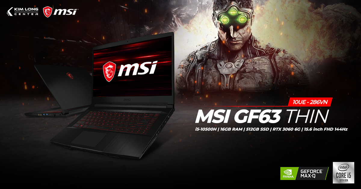 MSI Gaming GF65 Thin 10UE-286VN